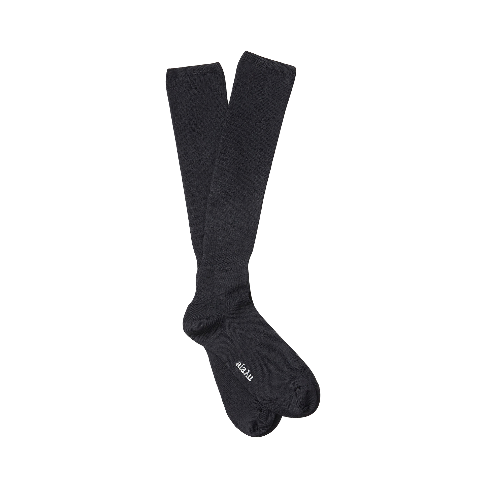 Aiayu W Socks Black / 36-38 Wool Knee Socks