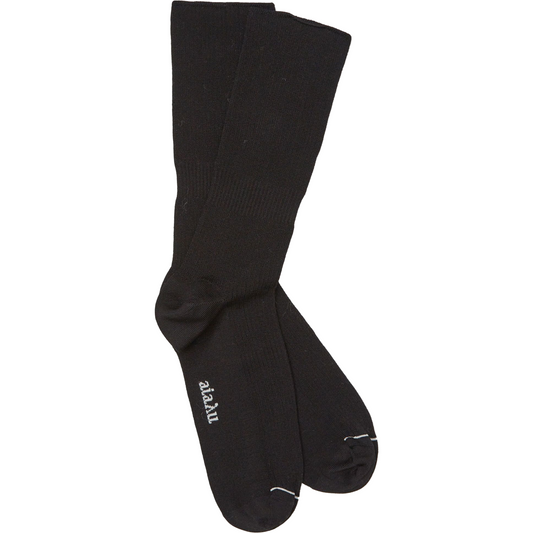 Cotton Rib Socks, Black
