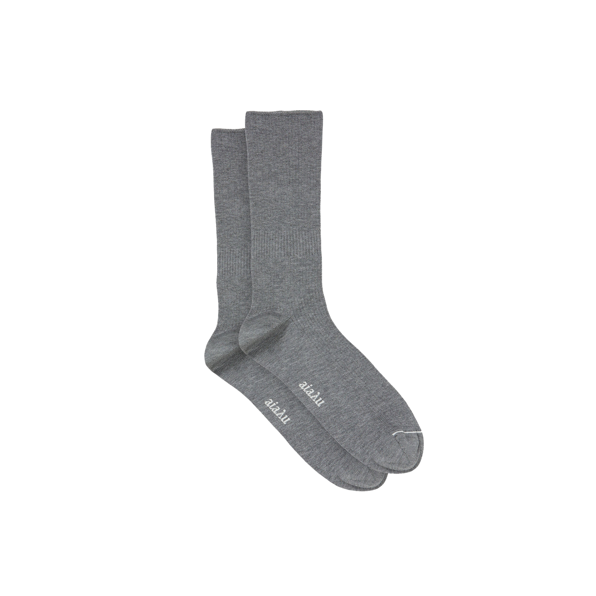Aiayu W Socks Grey Melange / 36-38 Cotton Rib Socks