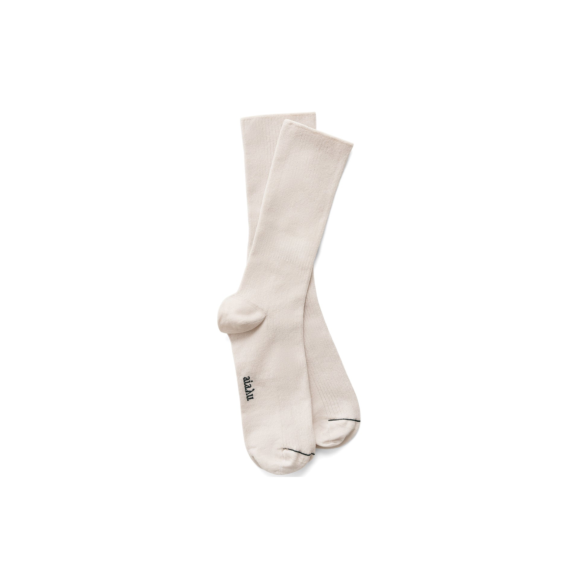 Aiayu W Socks Milk / 36-38 Cotton Rib Socks