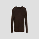 Aiayu W Sweater Dark Brown Melange / XS Madigan Ribbed Cashmere LS
