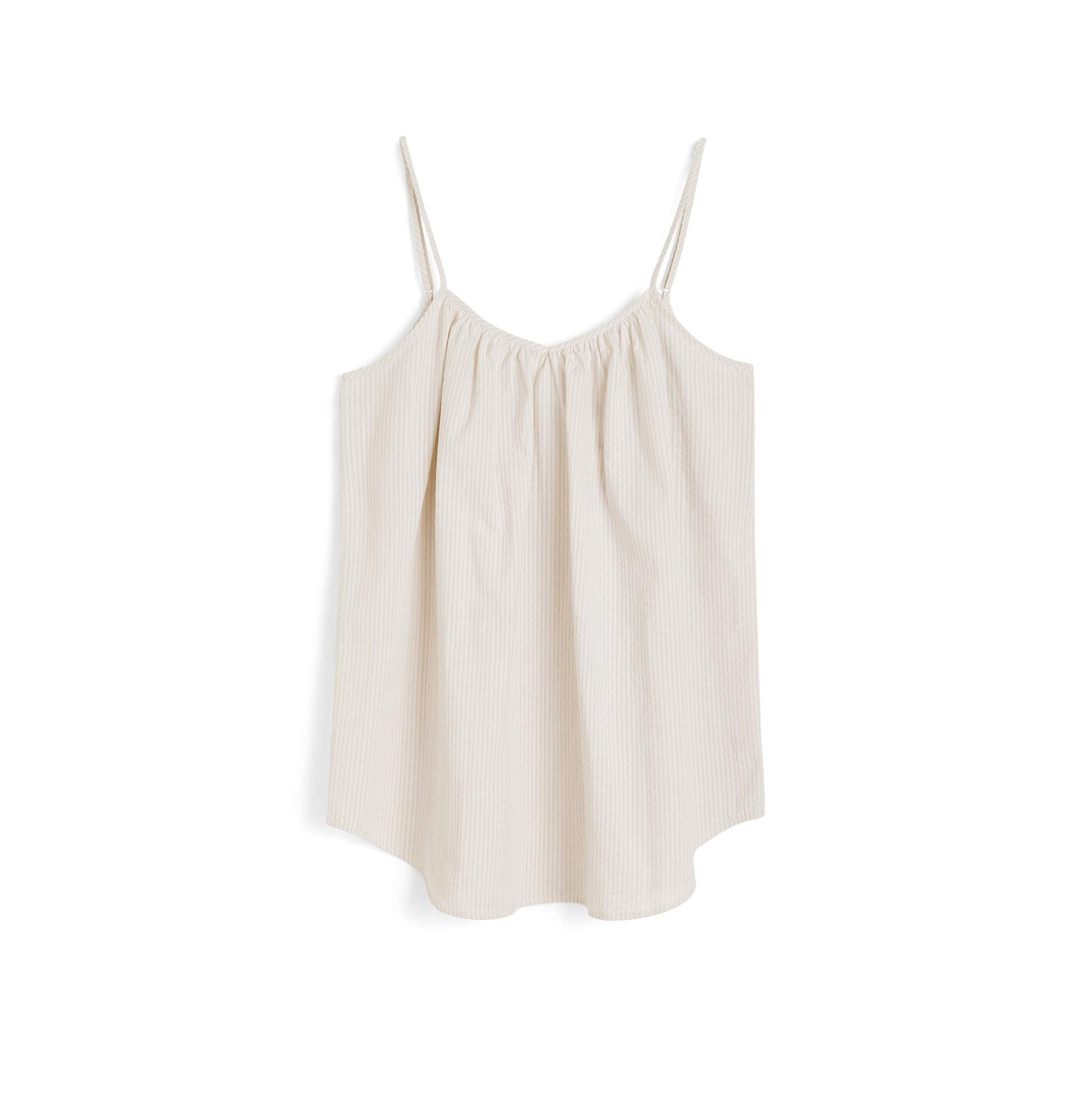 Aiayu W Top Kit / XS Strap Top Long Seersucker