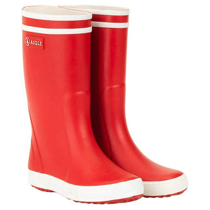 Aigle Kids Footwear 24.0 K Lolly Pop Rain Boot, Red / White