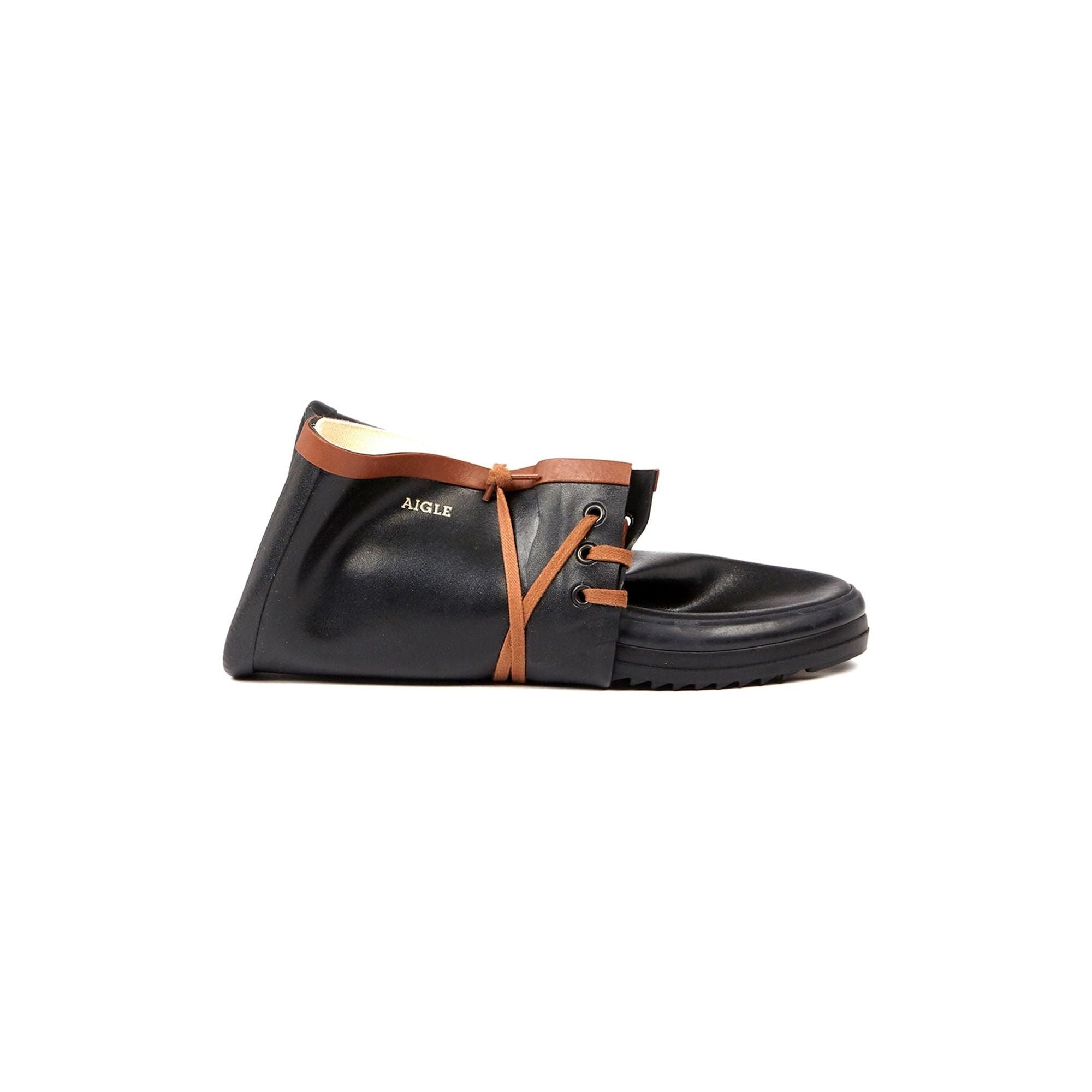 W Miss Marion Packable Rubber Boot, Black/Amber – Westerlind