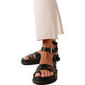 Alohas W Sandals Buckle Up Sandal, Black