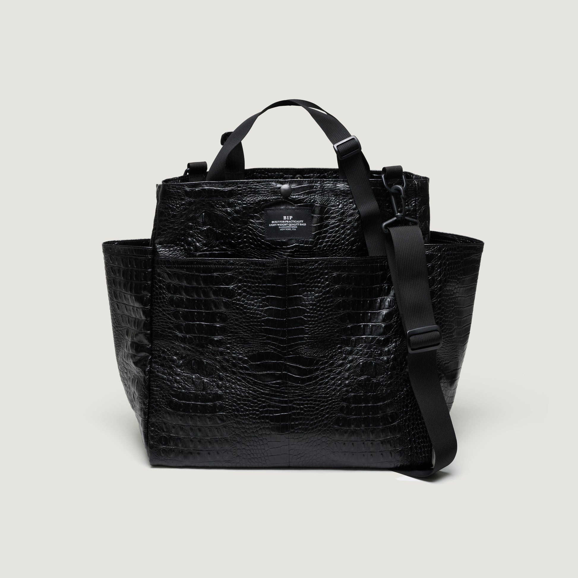Bags In Progress Bags Black Croco / ONE SIZE Carry-all Beach Bag
