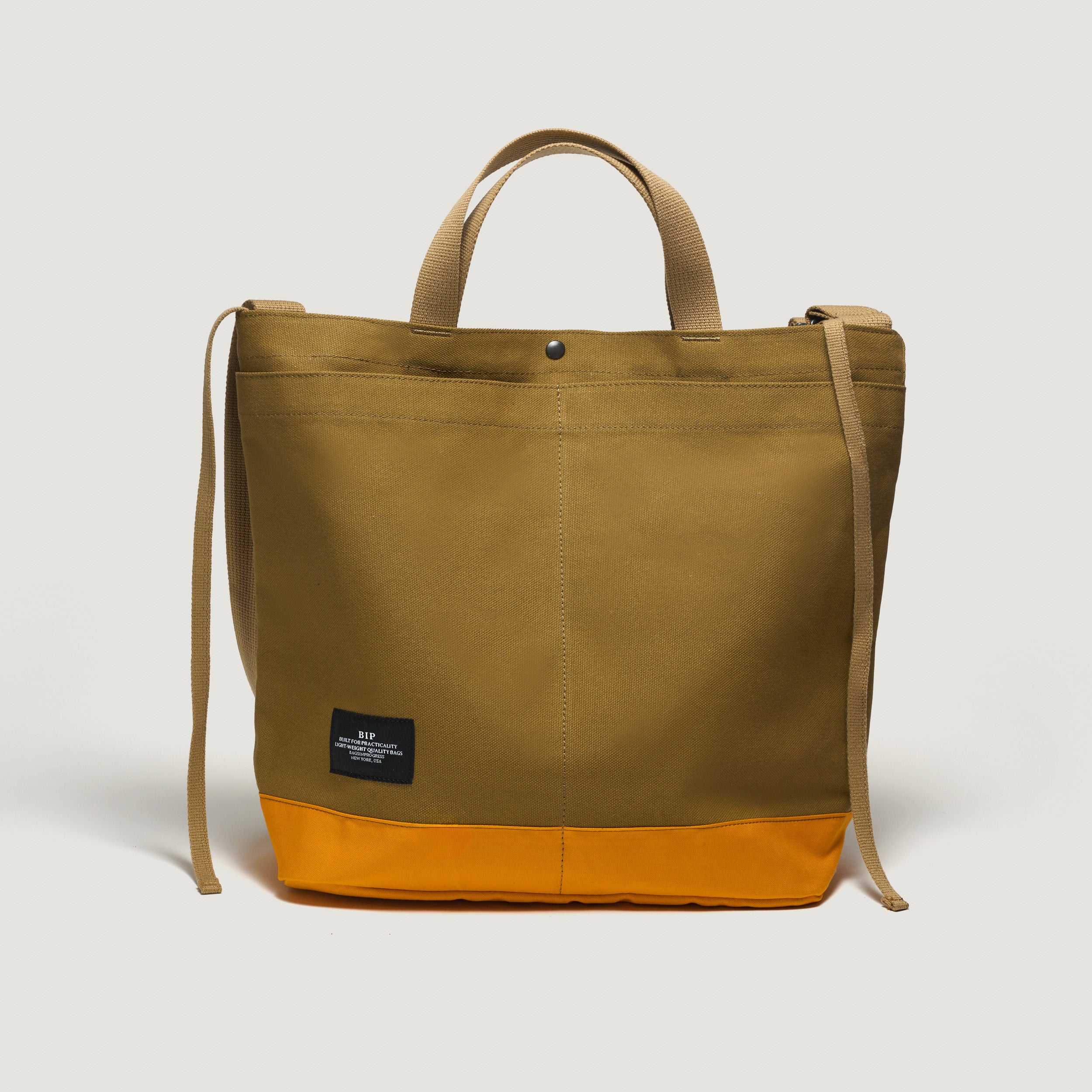 Bags in Progress U Bags New York Tote Medium, Special Edition: Orange/Brown