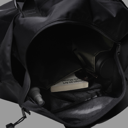 Bags in Progress U Bags One Size Large Double Handle Tote, Black