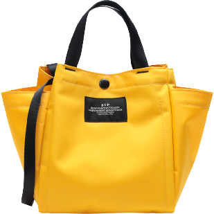 Bags in Progress U Bags One Size Small Side Pocket Tote, Yellow