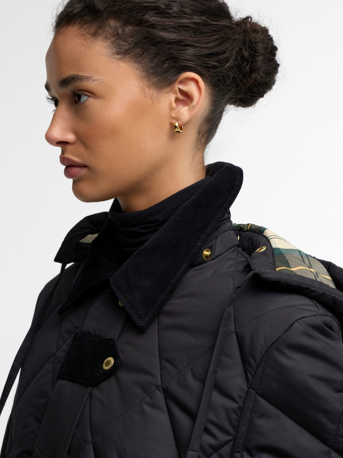 Barbour Coats Rudson Quilted Jacket - Black/Ancient
