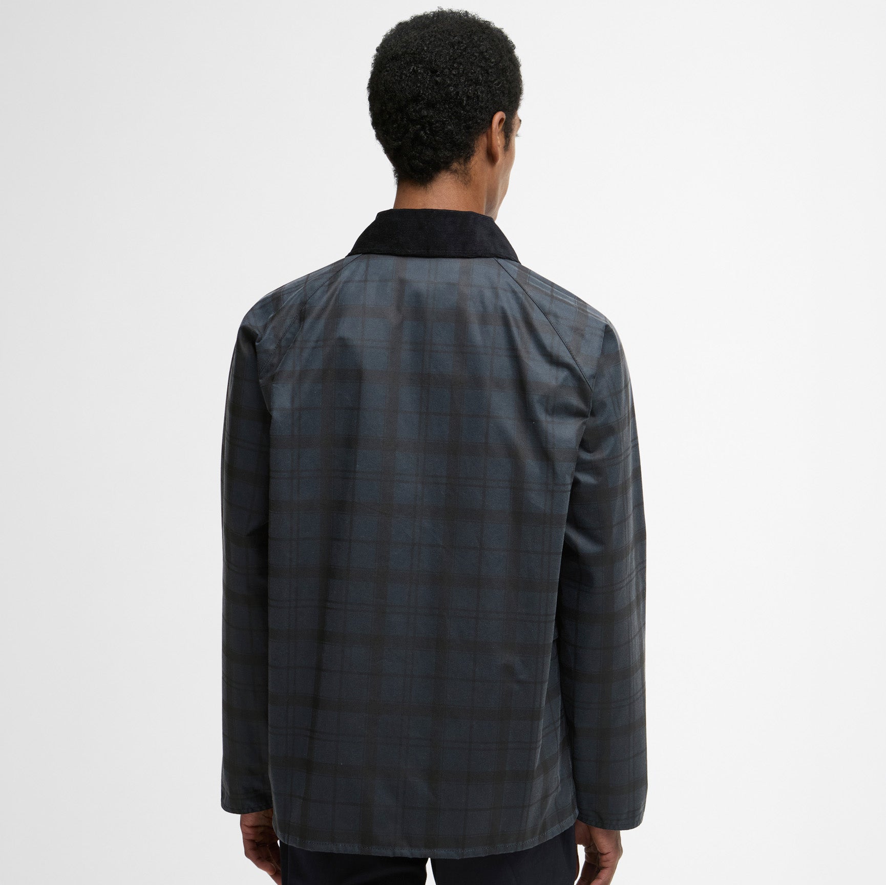 Barbour Jacket Ambleside Wax Jacket - Navy Tartan