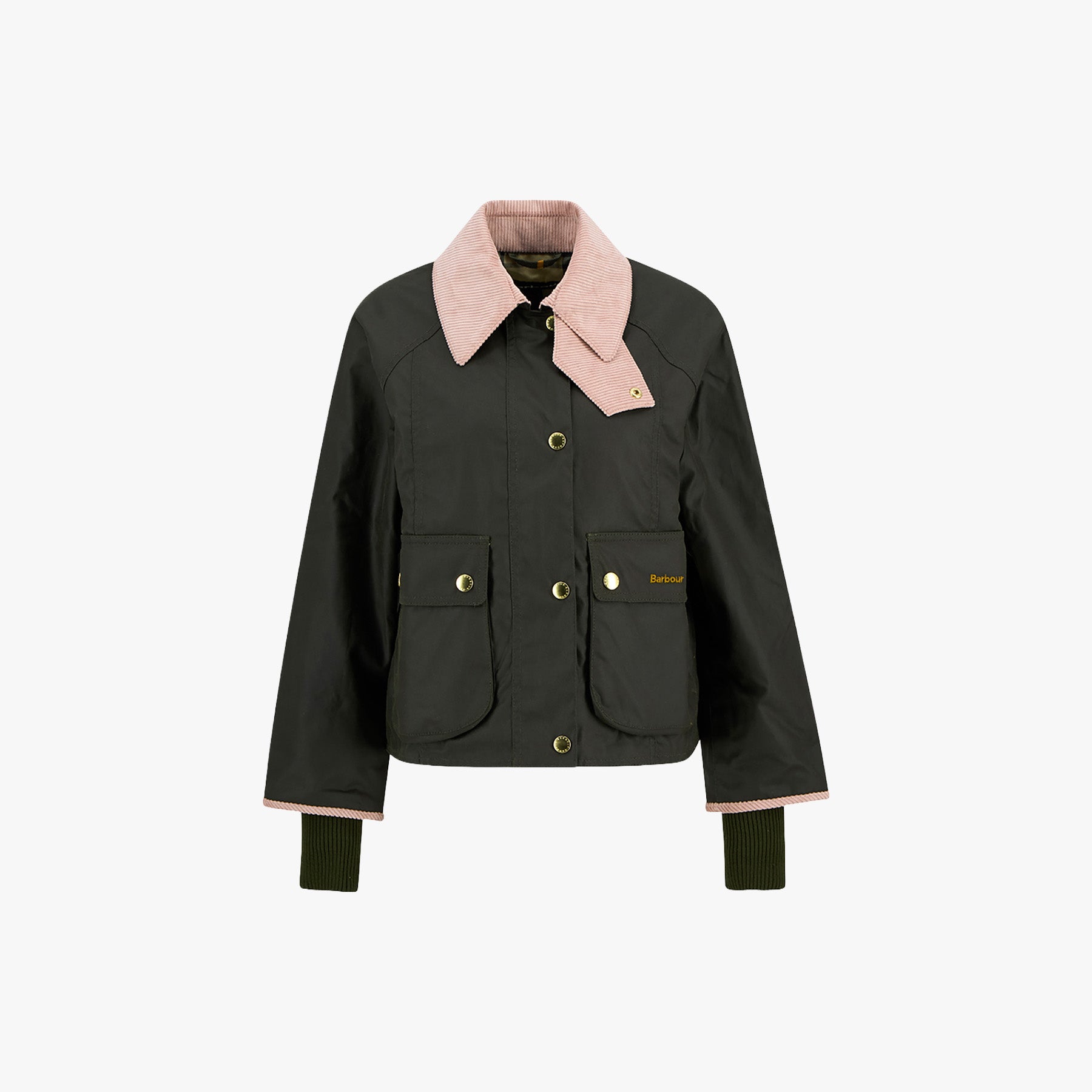 Barbour Jacket Barbour Crop Beadnell Wax - Archive Olive/Ancient