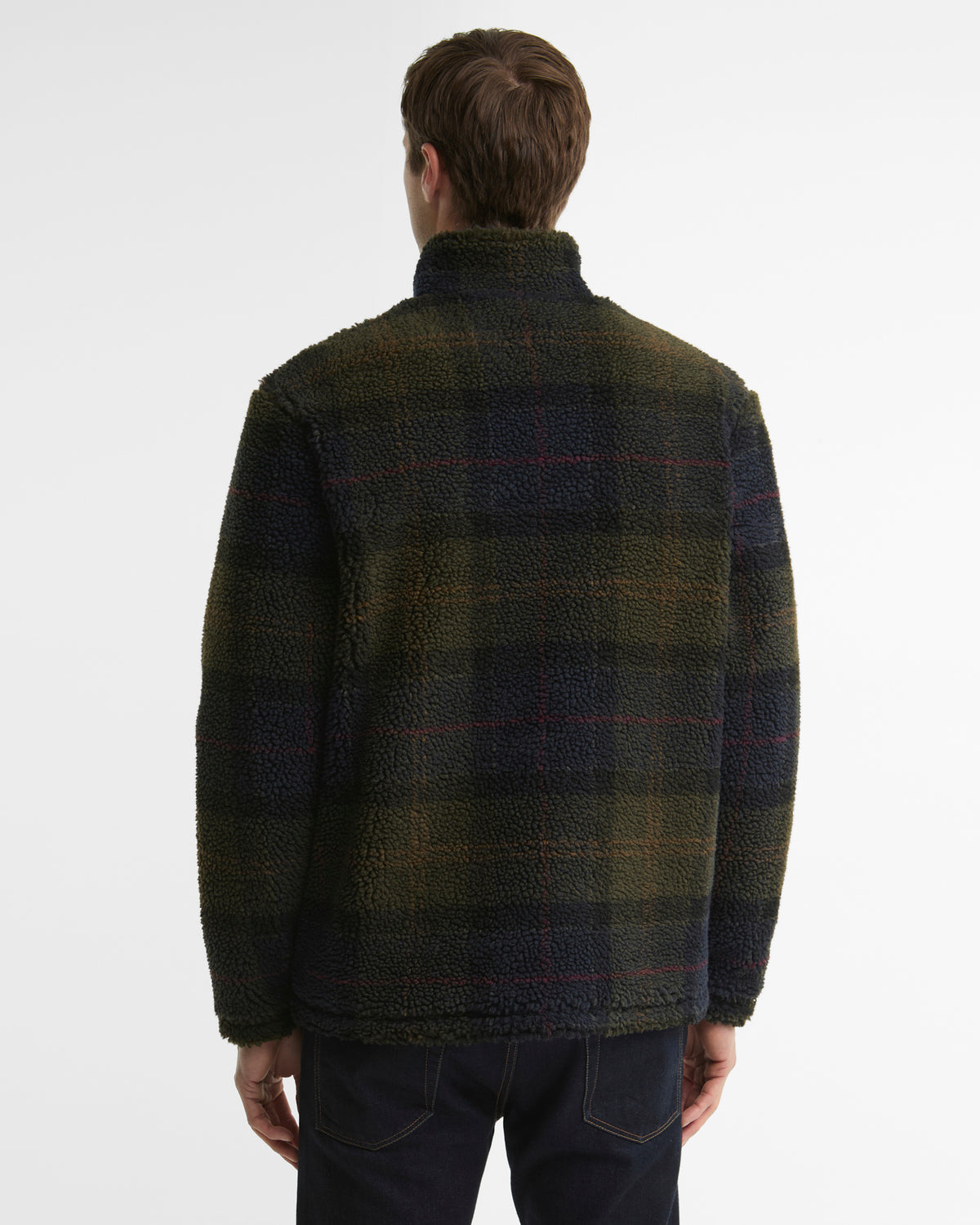 Barbour Jackets Tartan Fleece Zip Through Sweatshirt - Shadow Classic Tartan