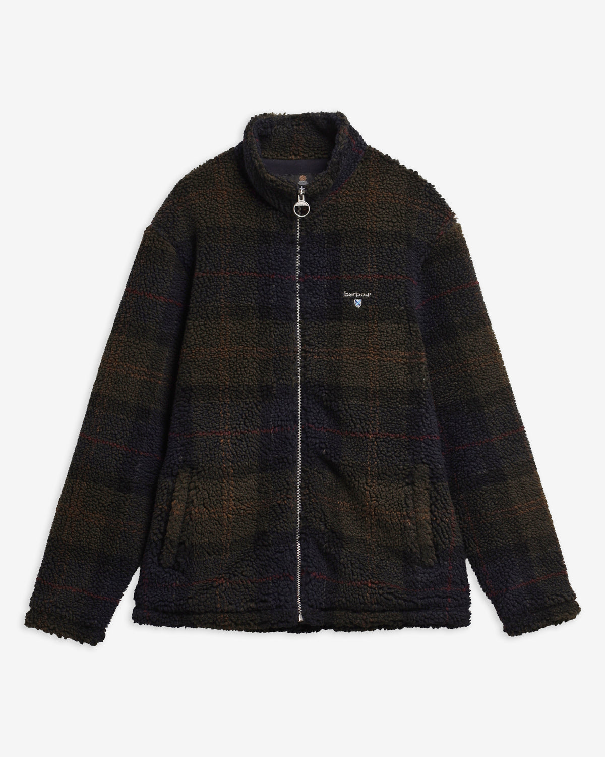 Barbour Jackets Tartan Fleece Zip Through Sweatshirt - Shadow Classic Tartan