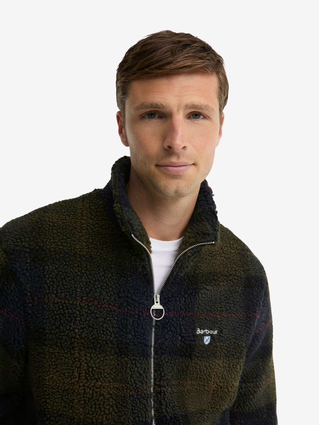 Barbour Jackets Tartan Fleece Zip Through Sweatshirt - Shadow Classic Tartan