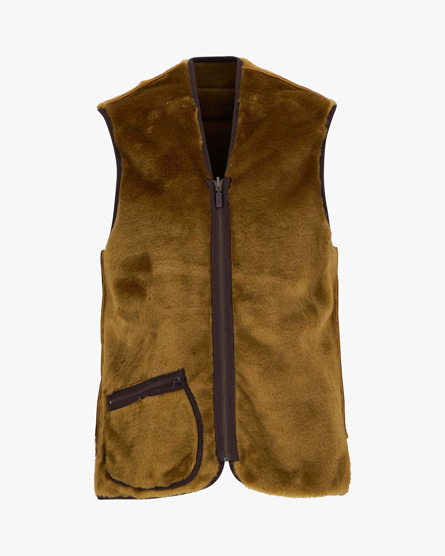 Barbour Liners Warm Pile Waistcoat Zip-In Liner - Brown