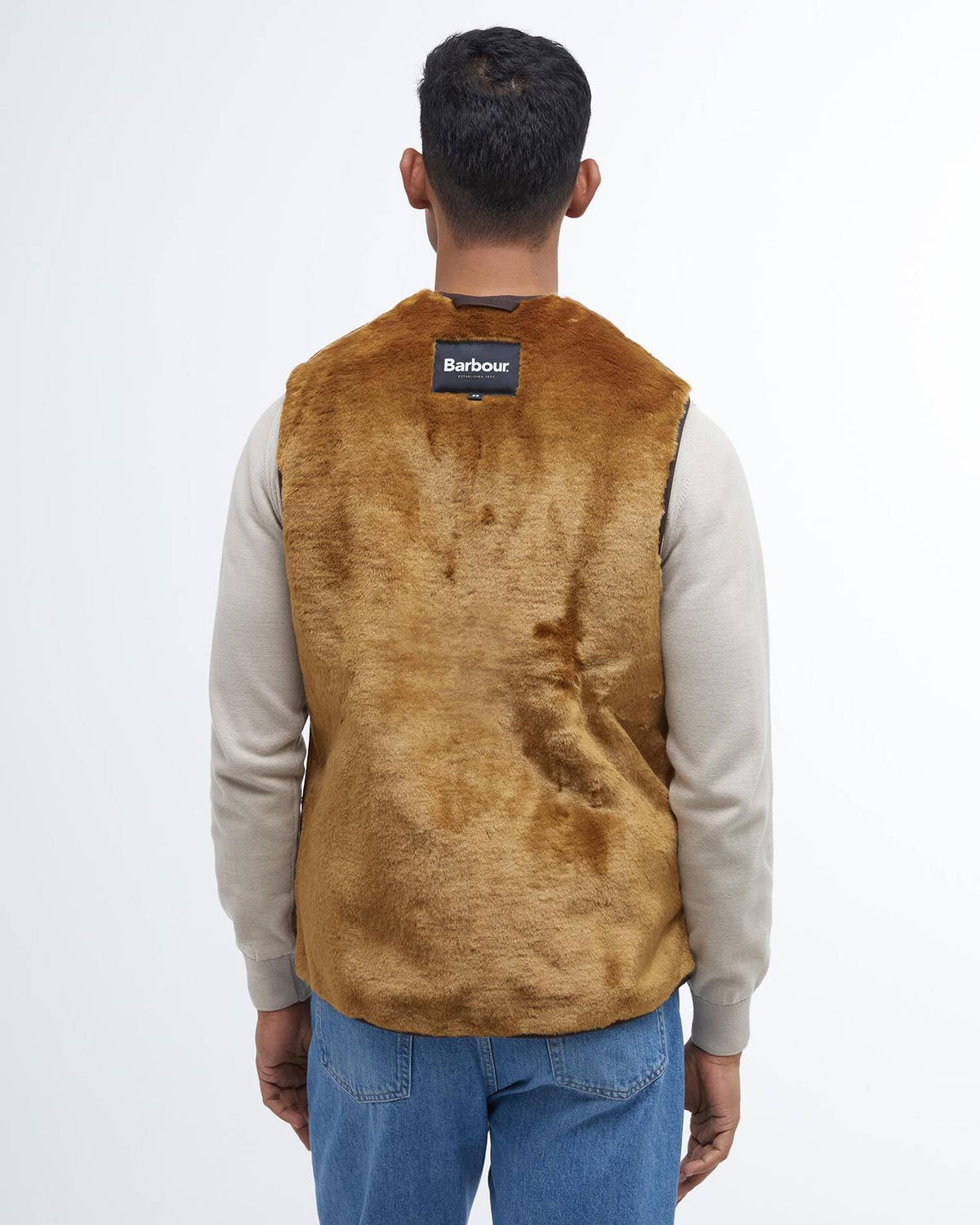 Barbour Liners Warm Pile Waistcoat Zip-In Liner - Brown