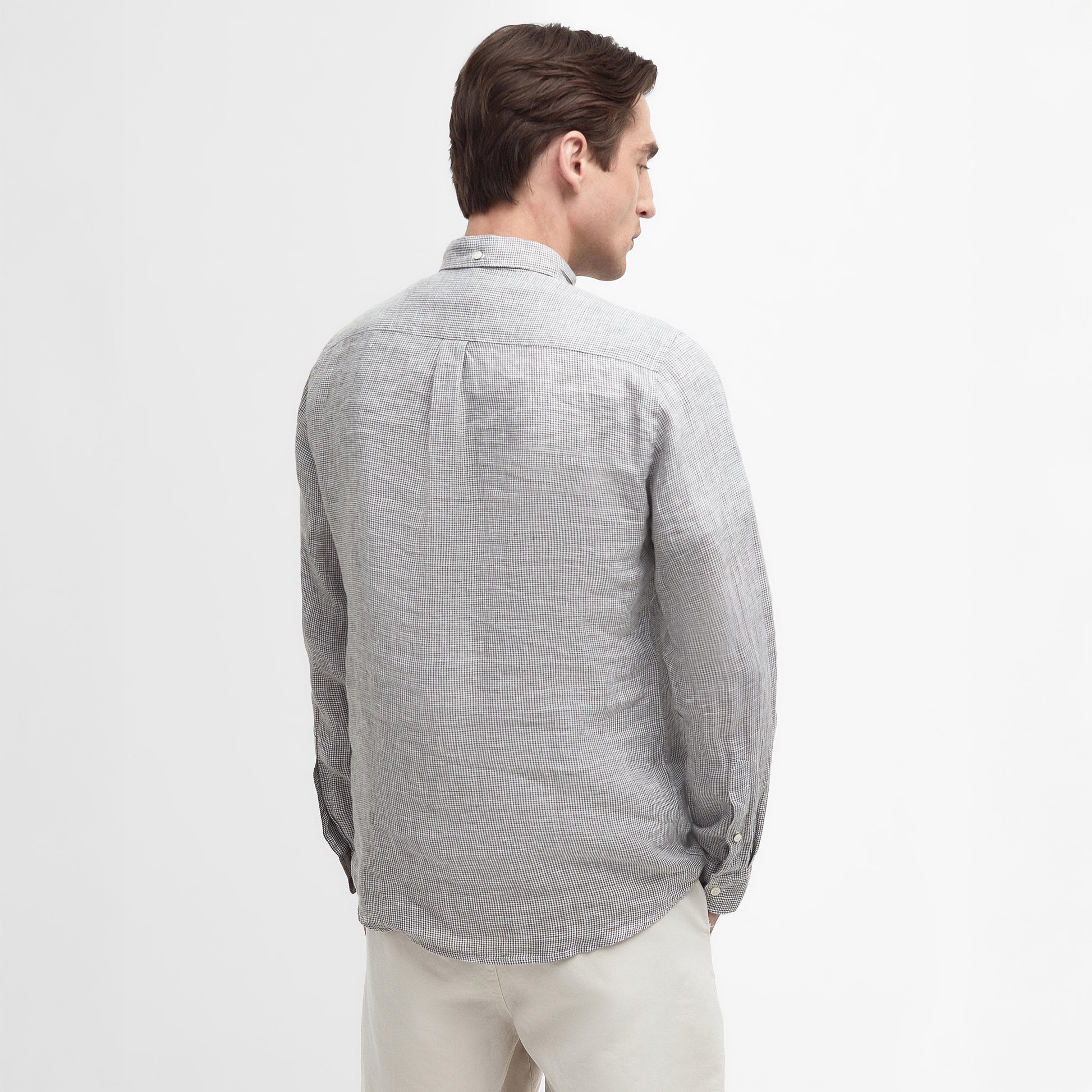 Barbour M LS Button Down Shirt Linton Tailored Shirt