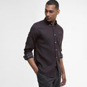 Barbour M Shirt Buckley Tailored Herringbone Shirt - Dark Oak