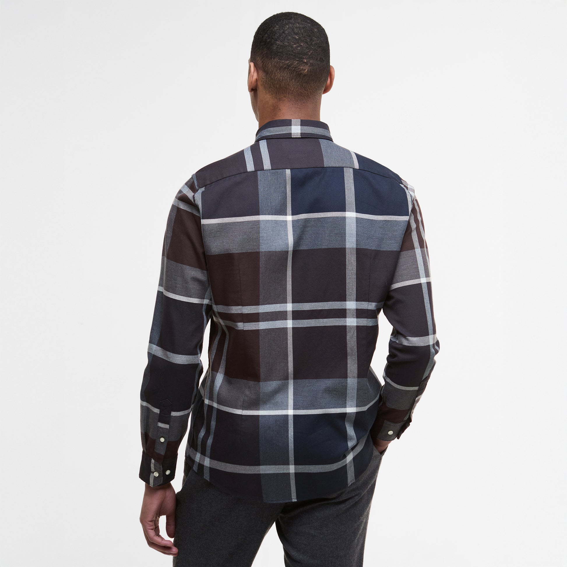 Barbour M Shirt Dunoon Tailored Tartan Shirt - Midnight Oak Tartan