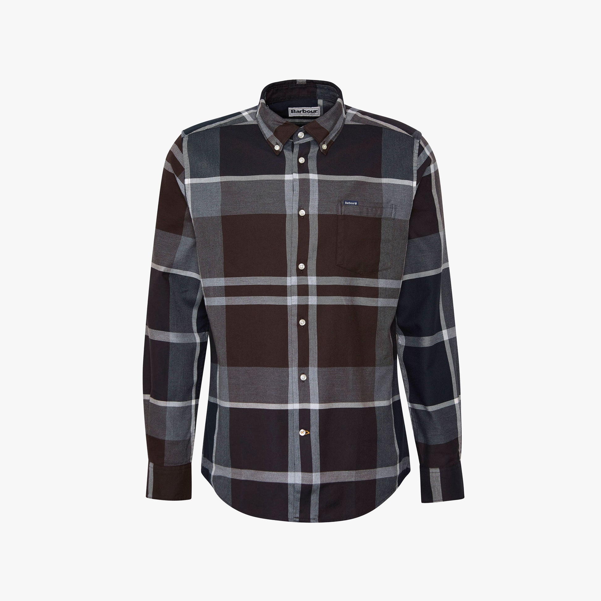 Barbour M Shirt Midnight Oak Tartan / S Dunoon Tailored Tartan Shirt - Midnight Oak Tartan