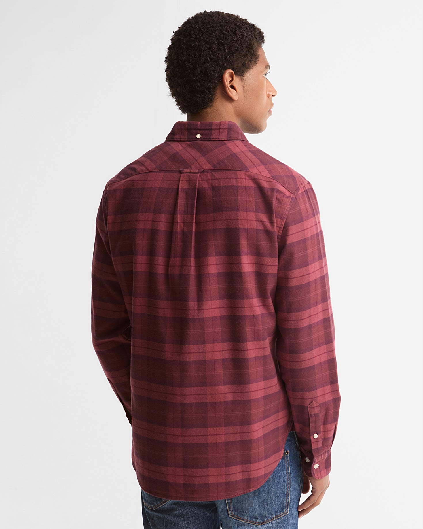 Barbour M Shirts Mineral Tartan Authentic Shirt - Crimson Heather