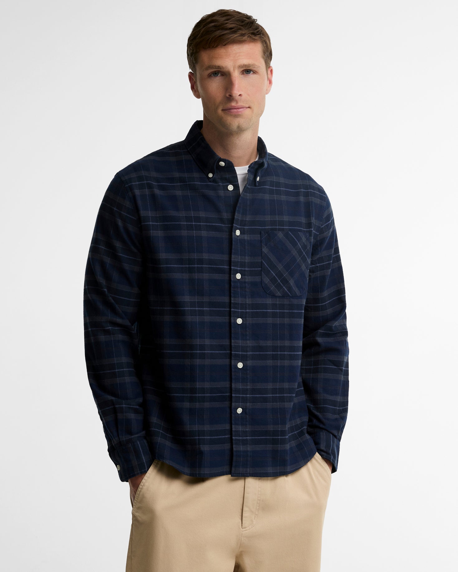 Barbour M Shirts Mineral Tartan Authentic Shirt - Midnight Loch