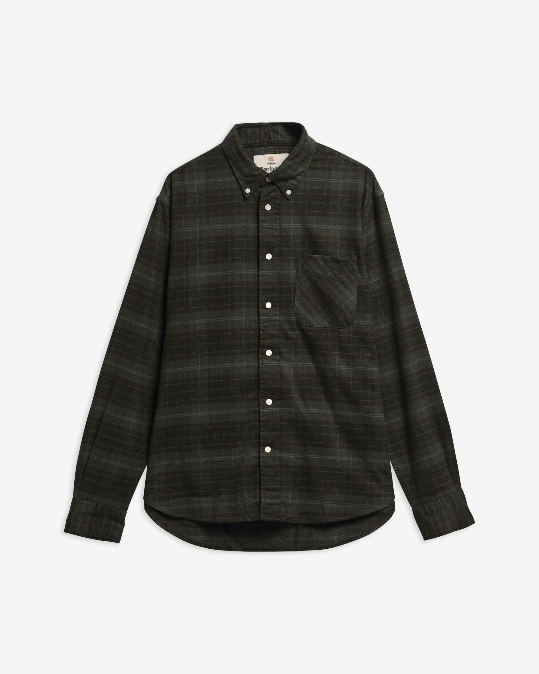 Barbour M Shirts Mineral Tartan Authentic Shirt - Pine Green