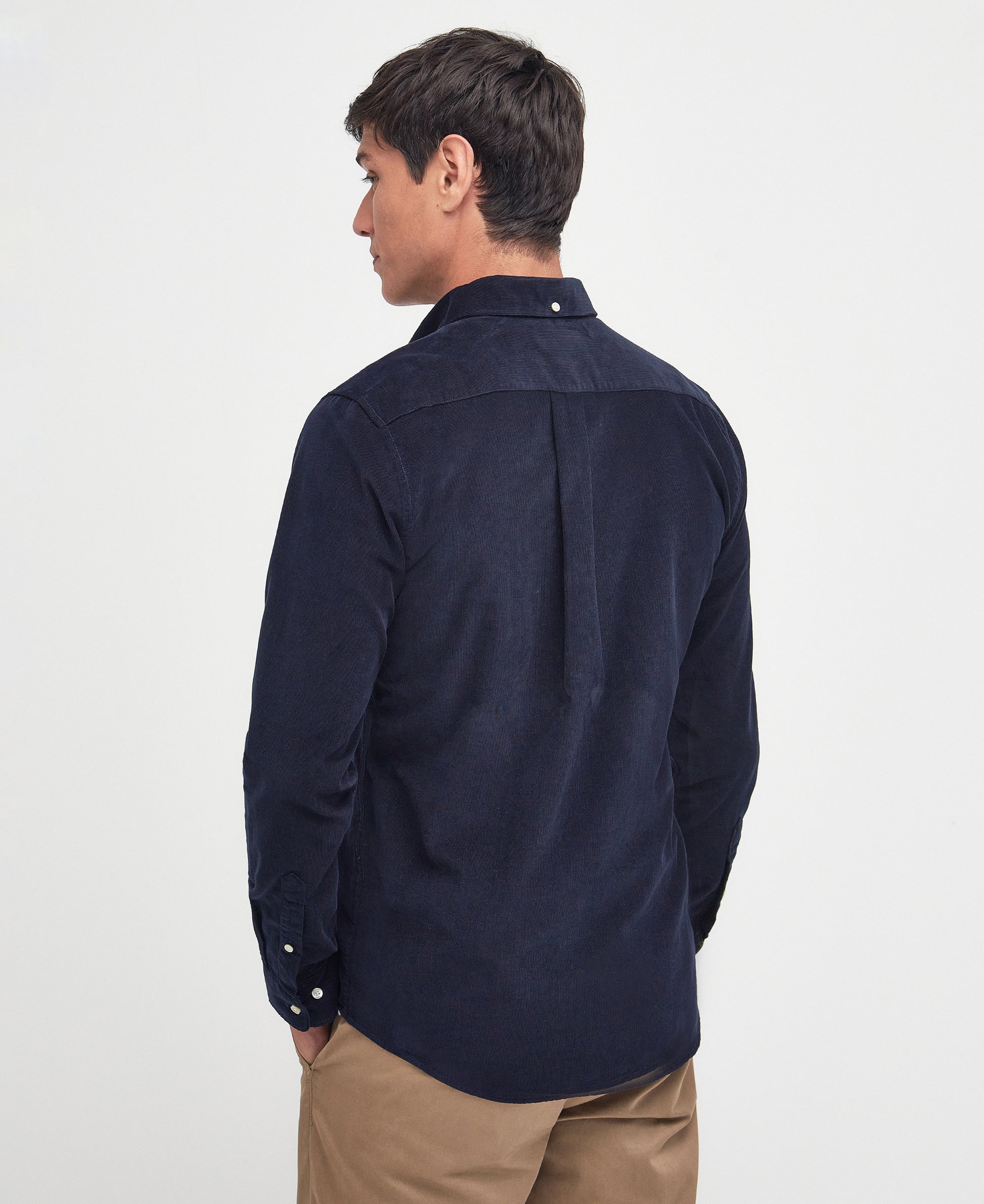 Barbour M Shirts Ramsey Tailored Cord Shirt - Navy