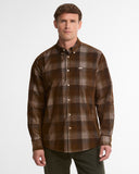 Barbour M Shirts Winston Regular Fit Checked Shirt - Dark Sand