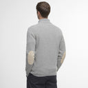 Barbour M Sweater Essential Patch Half Zip- Stone