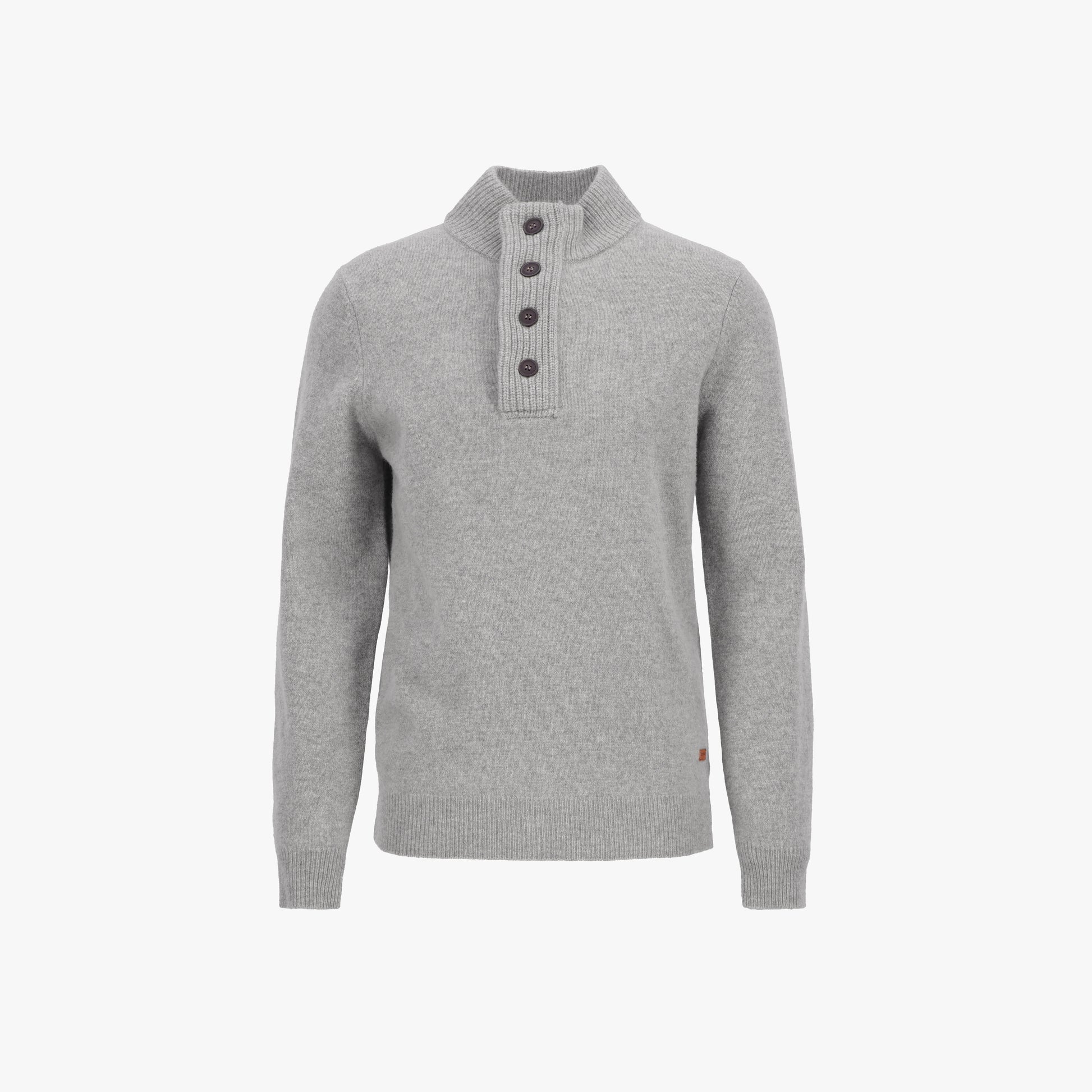 Barbour M Sweater Stone / S Essential Patch Half Zip- Stone