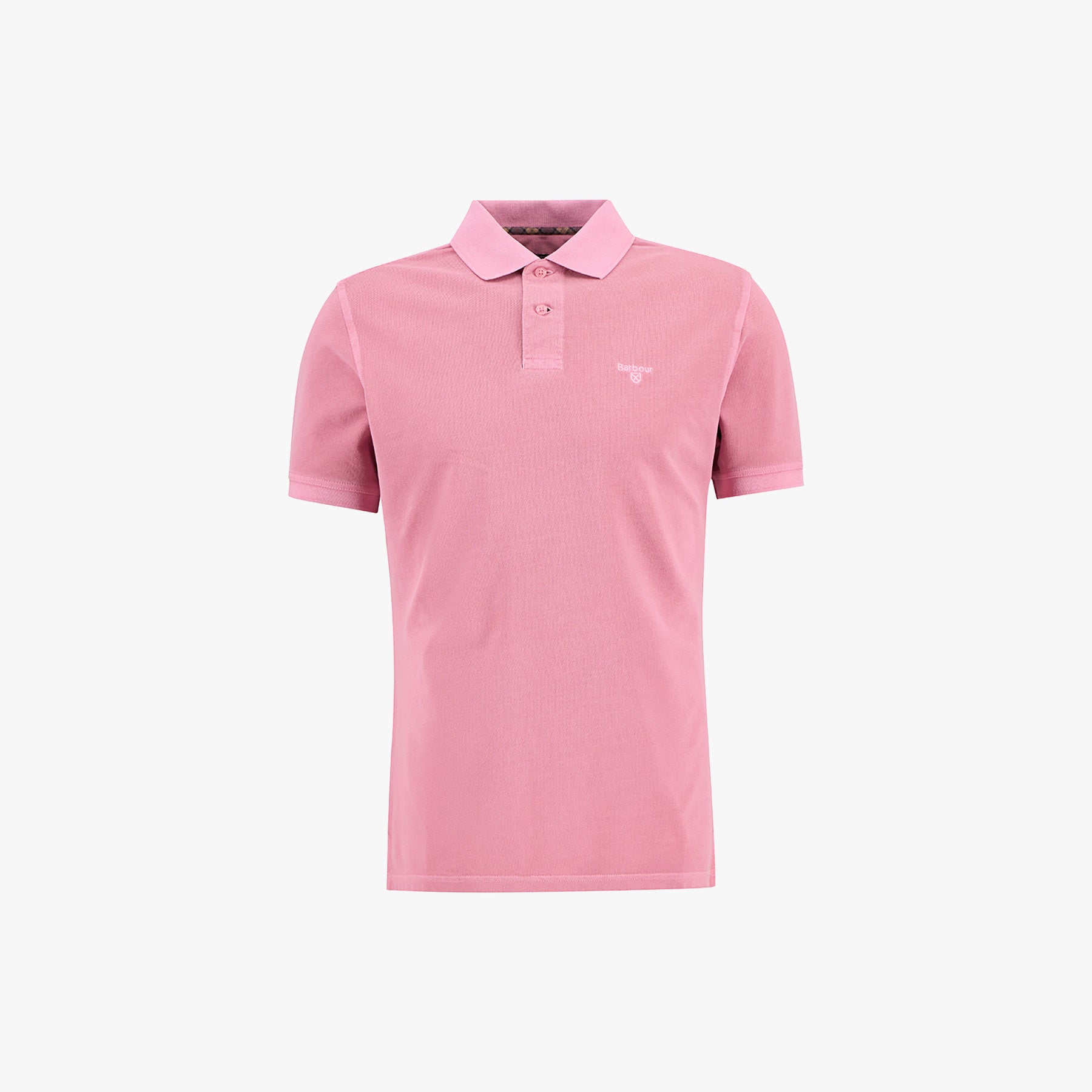 Barbour Polo Barbour Tartan Tailored Fit Pique Polo - Washed Pink