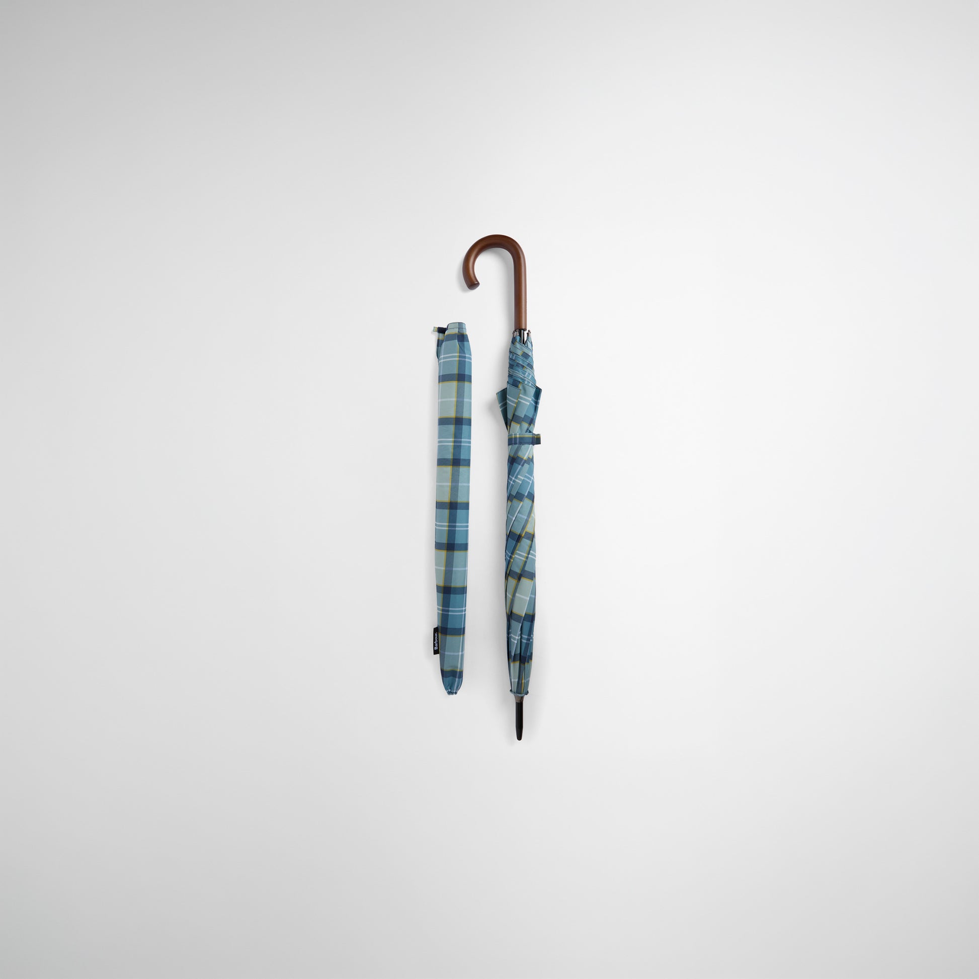 Barbour Rain Umbrella Highland Lake Tartan / O/S Tartan Full Length Umbrella - Highland Lake Tartan