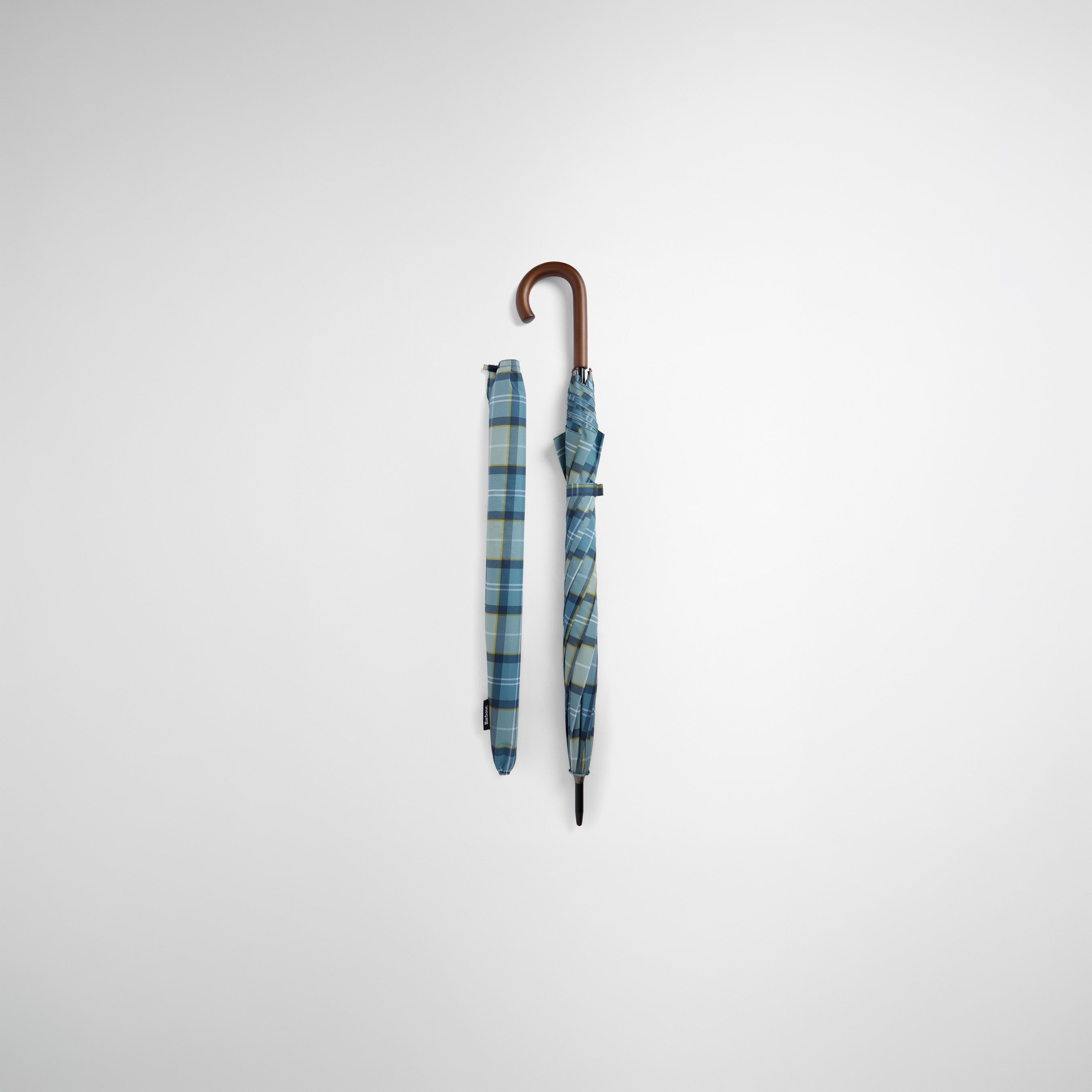 Barbour Rain Umbrella Highland Lake Tartan / O/S Tartan Full Length Umbrella - Highland Lake Tartan