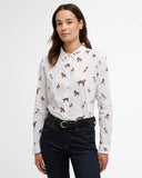 Barbour Shirt Multi Dog Print / 4 Safari Relaxed Long Sleeve