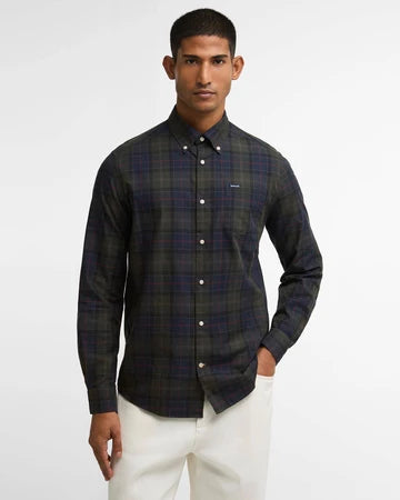 Barbour Shirts Wetheram Tailored Tartan Shirt - Shadow Classic Tartan