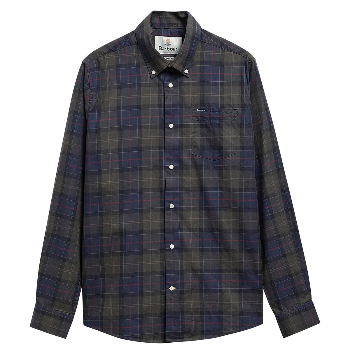 Barbour Shirts Wetheram Tailored Tartan Shirt - Shadow Classic Tartan