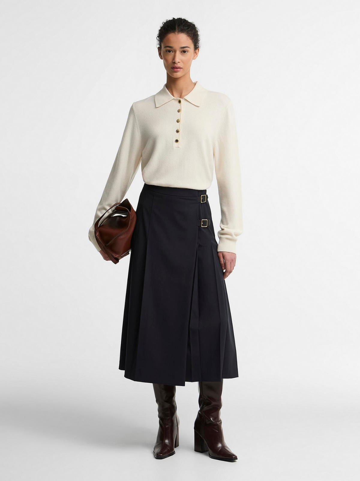 Barbour Skirts Delilah Midi Skirt - Dark Navy