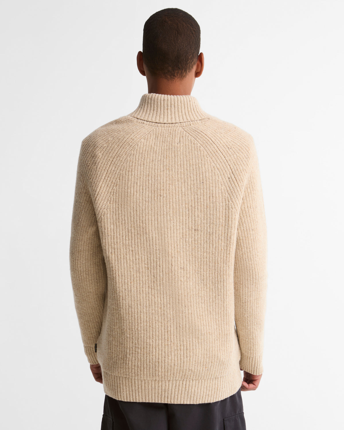 Barbour Sweaters Essentials Fleck Shawl Neck - Pearl
