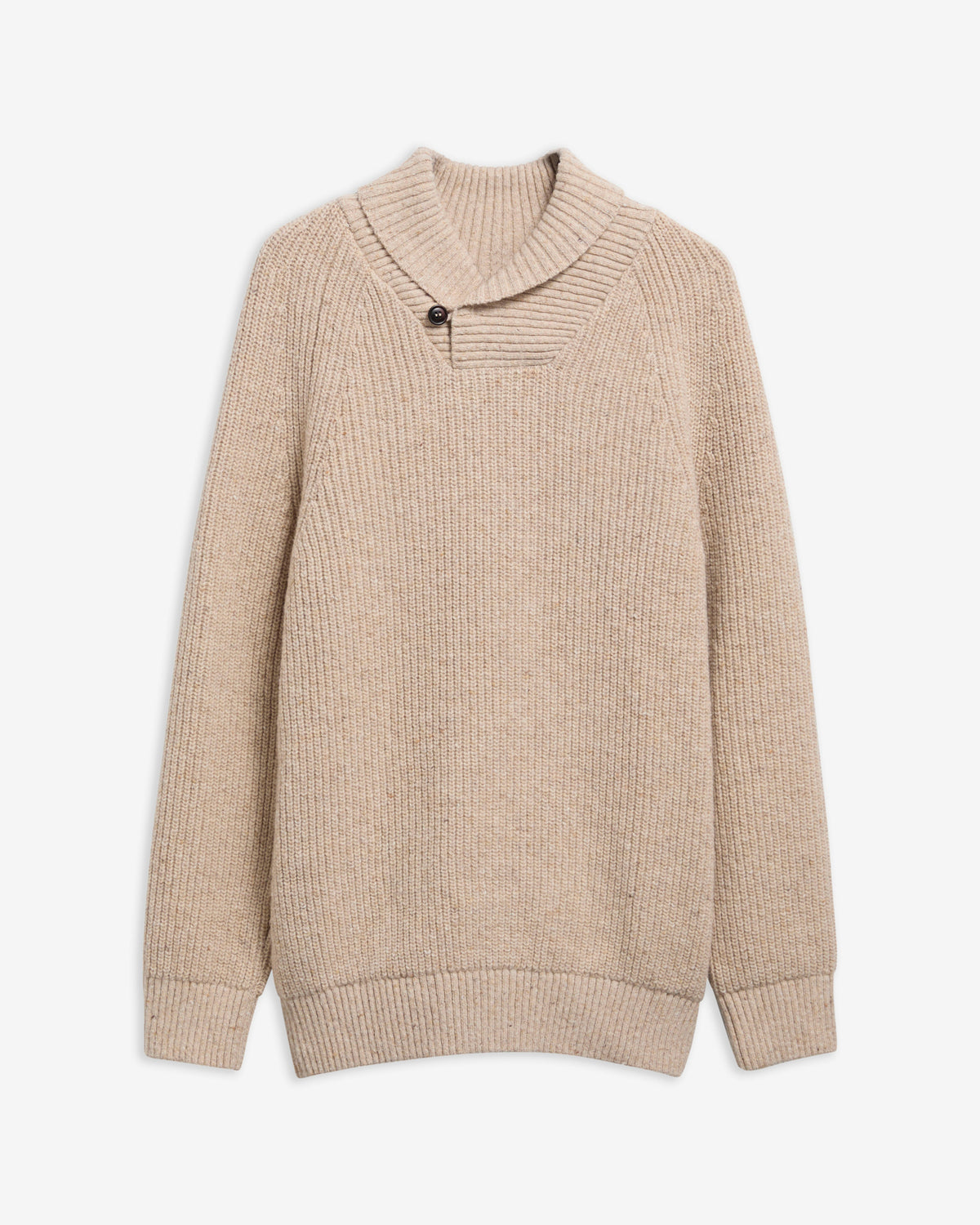 Barbour Sweaters Essentials Fleck Shawl Neck - Pearl