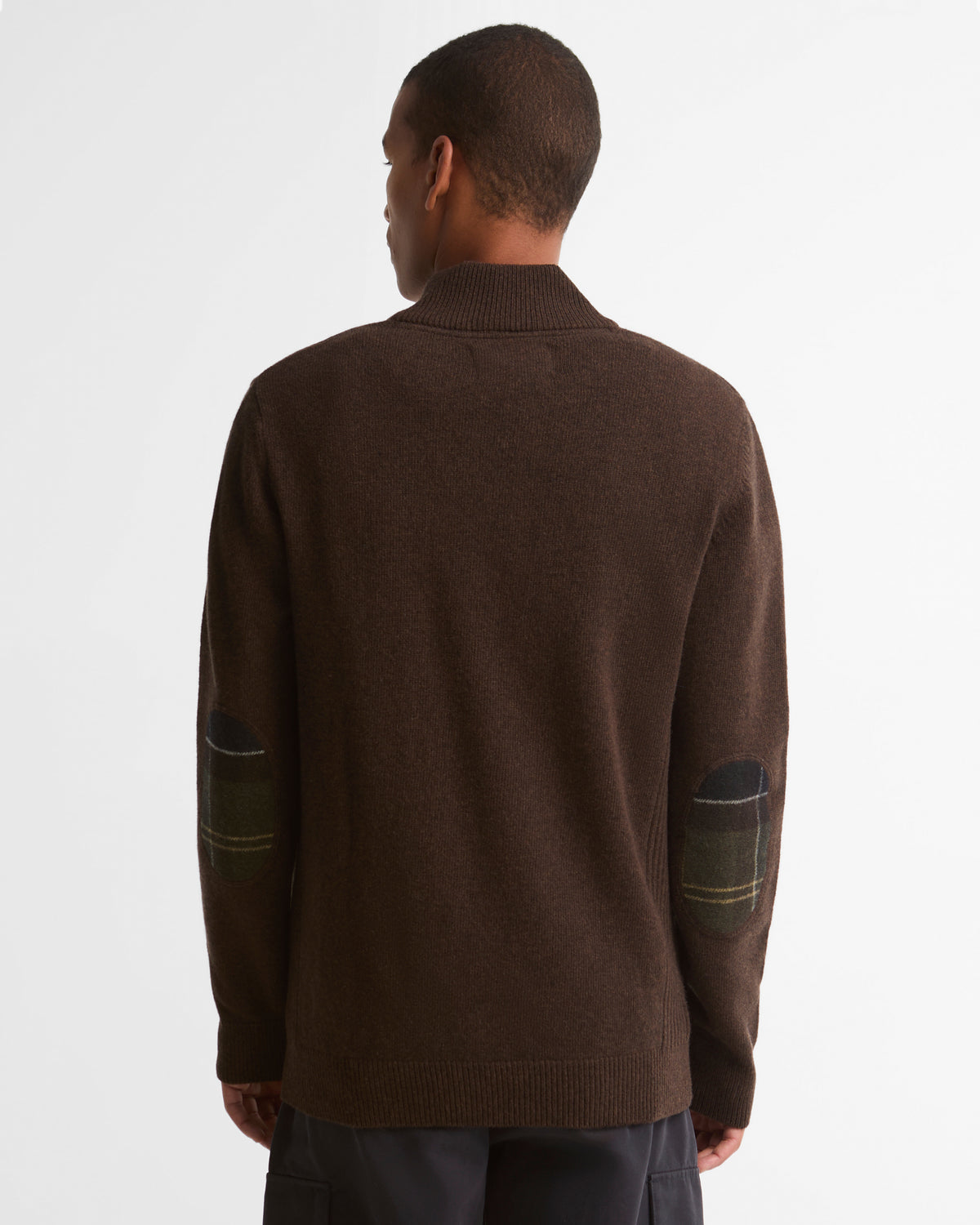 Barbour Sweaters Holden Half Zip Knitted Jumper - Dark Oak