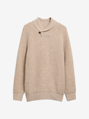 Barbour Sweaters S Essentials Fleck Shawl Neck - Pearl