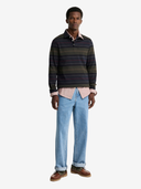 Barbour T-Shirts Frith Tartan Stripe Rugby Shirt - Navy