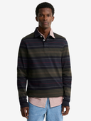 Barbour T-Shirts Frith Tartan Stripe Rugby Shirt - Navy