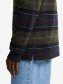 Barbour T-Shirts Frith Tartan Stripe Rugby Shirt - Navy