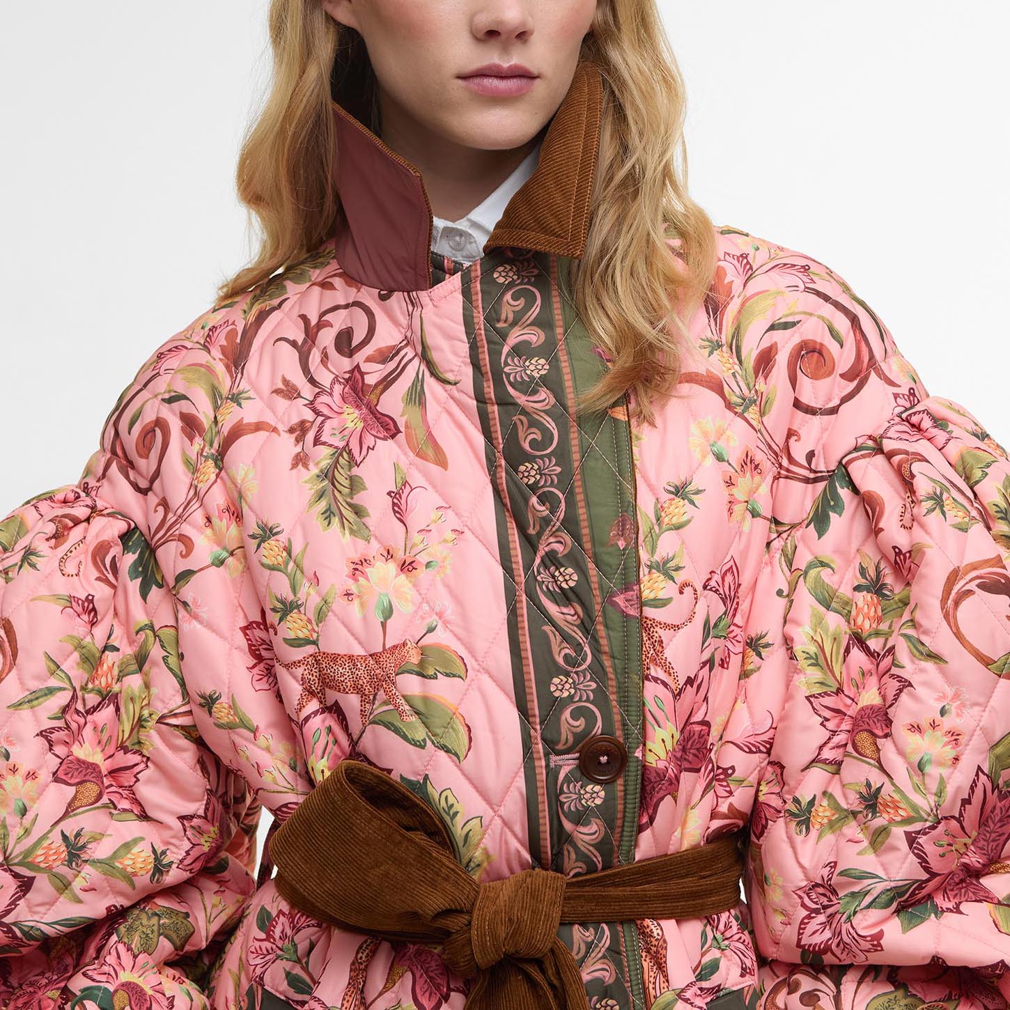 Barbour W Jacket Barbour X Farm Rio Cami Quilted Jacket