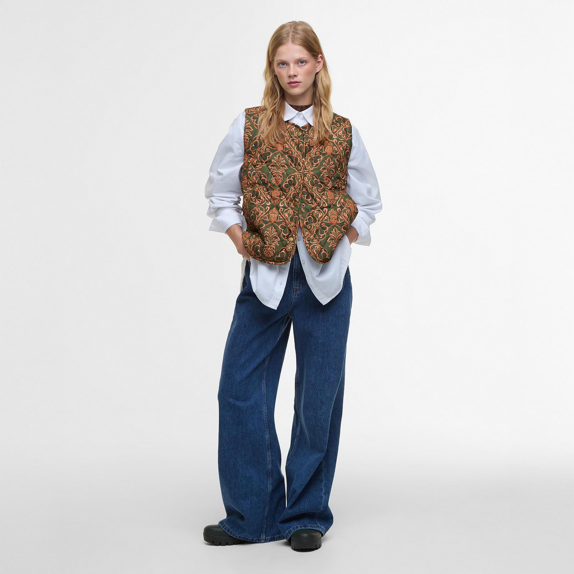 Barbour W Jacket Barbour X Farm Rio Fernanda Liner