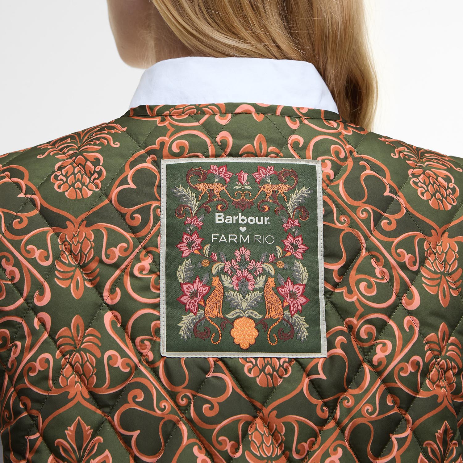 Barbour W Jacket Barbour X Farm Rio Fernanda Liner