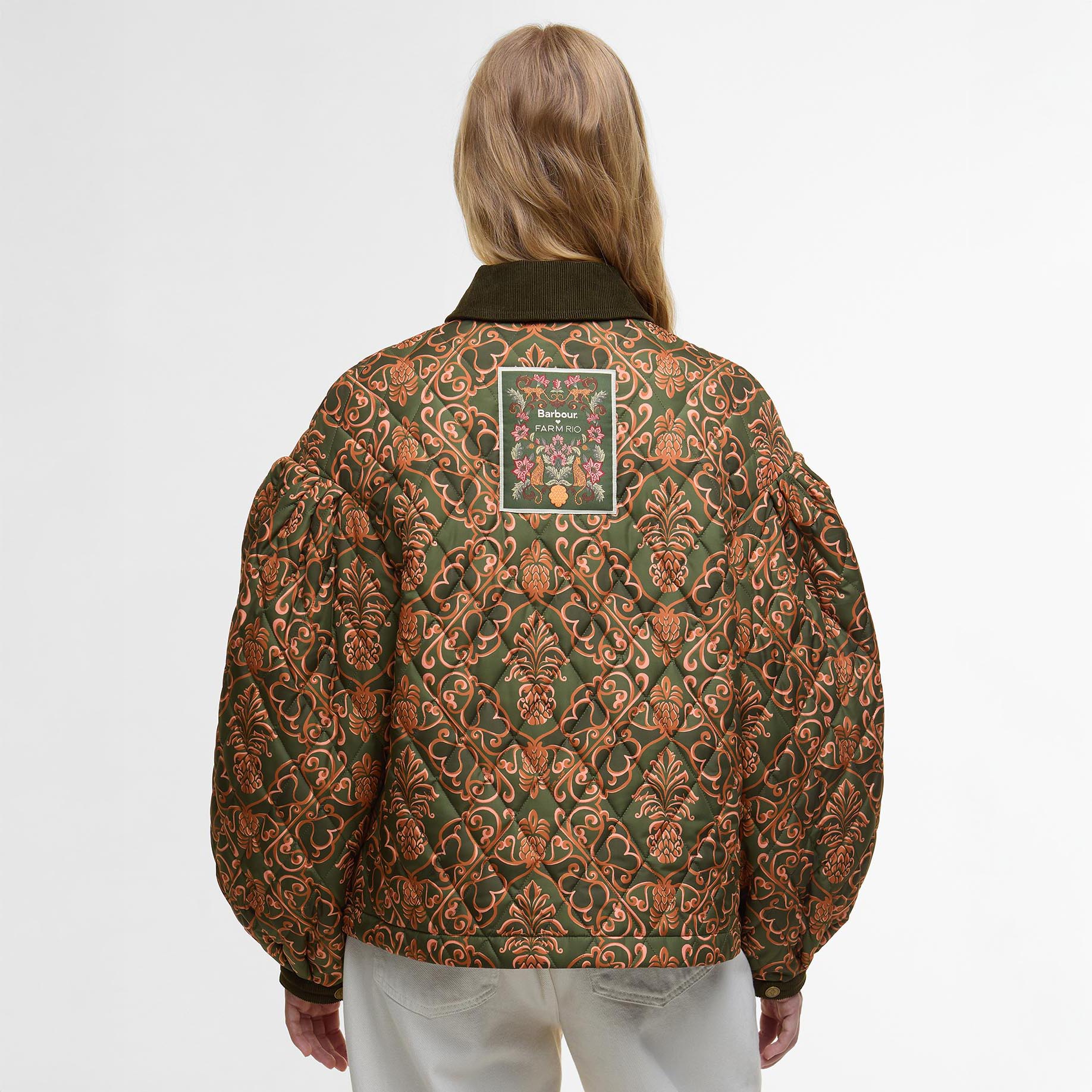 Barbour W Jacket Barbour X Farm Rio Luisa Quilted Jacket